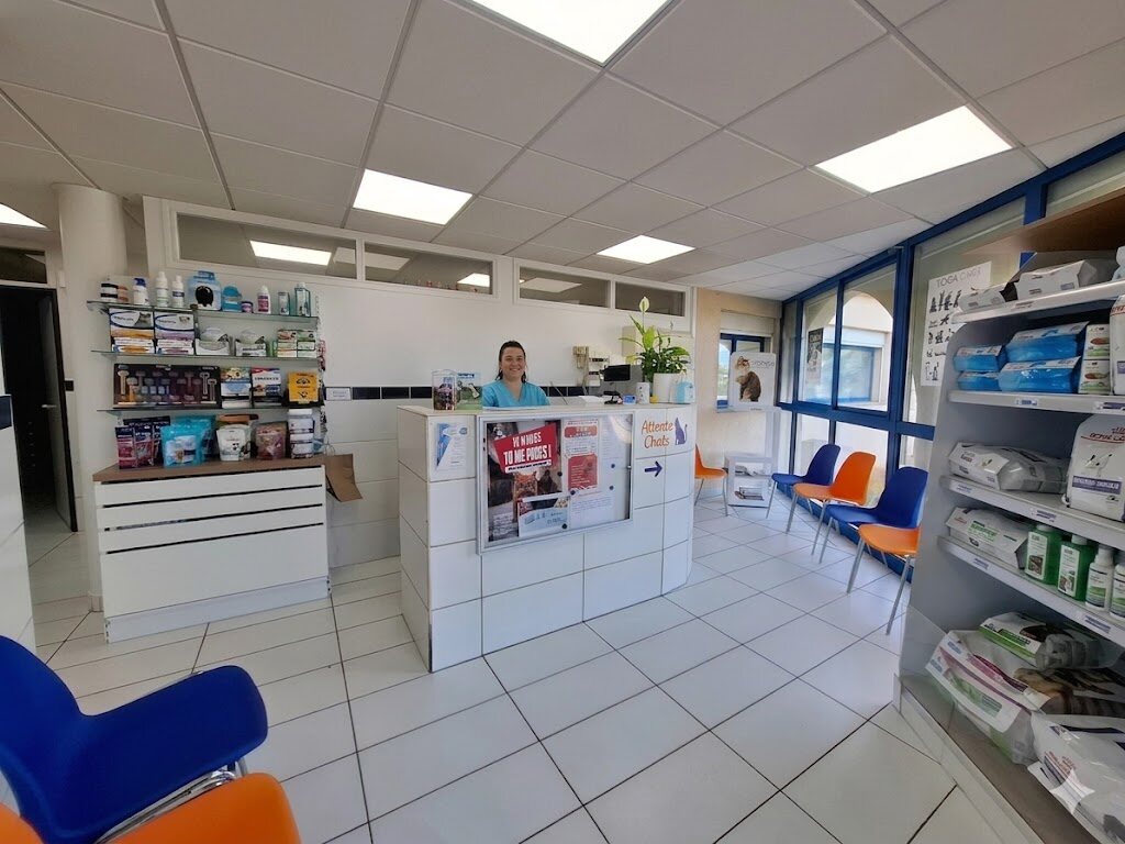 Espace d'accueil de la Clinique Vétérinaire de l'Afferage